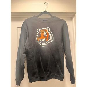 Cincinnati Bengals Reebok Sweatshirt Black Pullover Large NWT